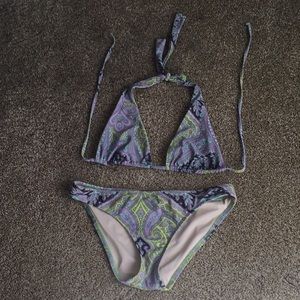 Jcrew paisley bikini sz small